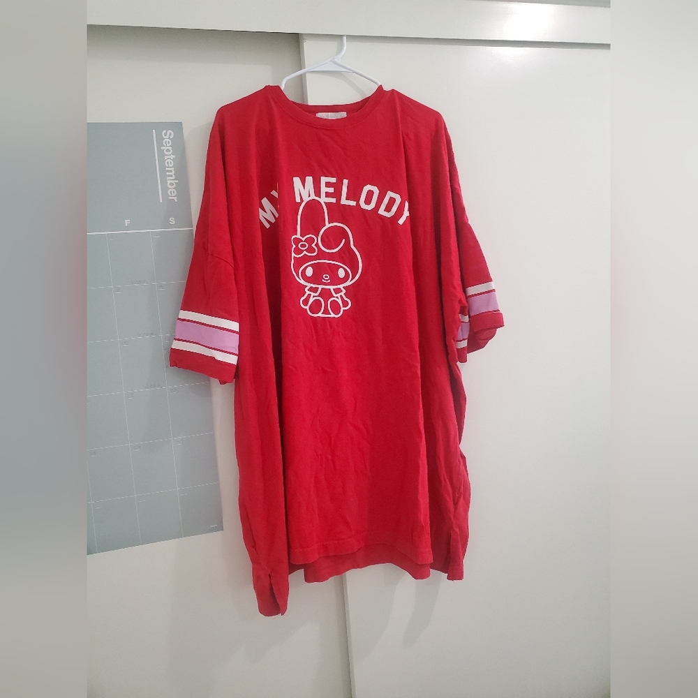 Sanrio my melody very oversized t shirt